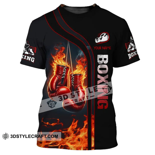 Man Shirt, Boxing Shirt, Custom Name T-Shirt, Boxing Man Shirt, Gift for Boxing Lover style option 2