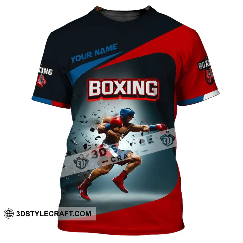 Man Shirt Boxing Custom Name T-Shirt Polo Gift For Lover / S