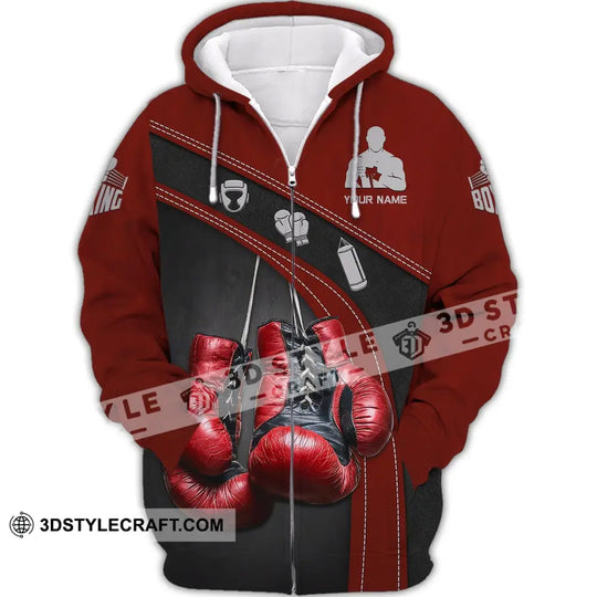 Man Shirt, Boxing Shirt, Custom Name T-Shirt, Boxing Polo, Gift for Boxing Lover style option 3