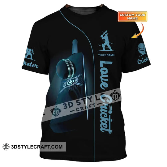 Man Shirt, Cricket Shirt, Custom Name Cricket T-Shirt, Gift for Cricket Lover style option 1