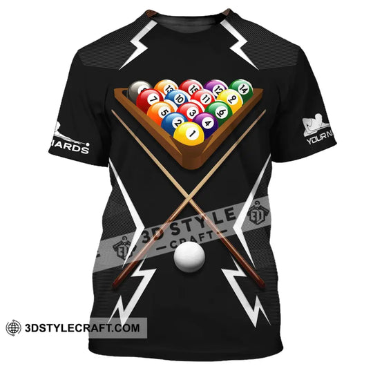 Man Shirt, Custom Billiards Polo Shirt, Billiards T-shirt, Billiards Shirt, Shirt For Billiards Lovers style option 2