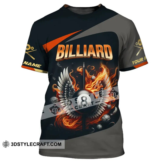 Man Shirt, Custom Billiards Shirt, Billiards T-shirt, Billiards Lover Gift, Shirt For Billiards Players style option 2