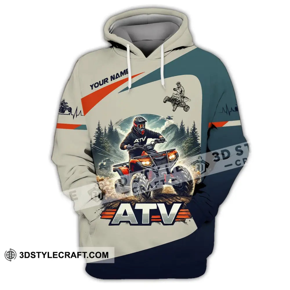 Man Shirt Custom Name All-Terrain Vehicle Atv Bike Polo Long Sleeve Gift Hoodie / S T-Shirt