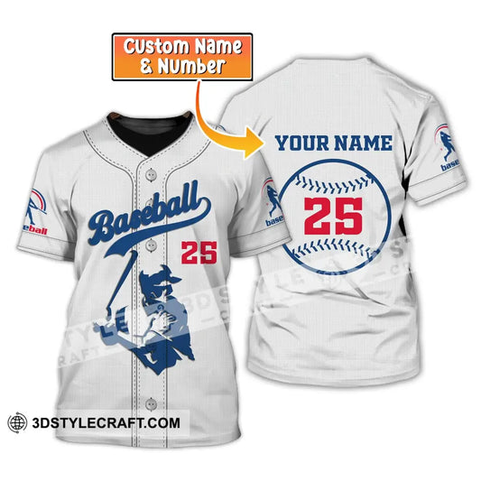 Man Shirt Custom Name And Number Baseball T-Shirt Gift For Player