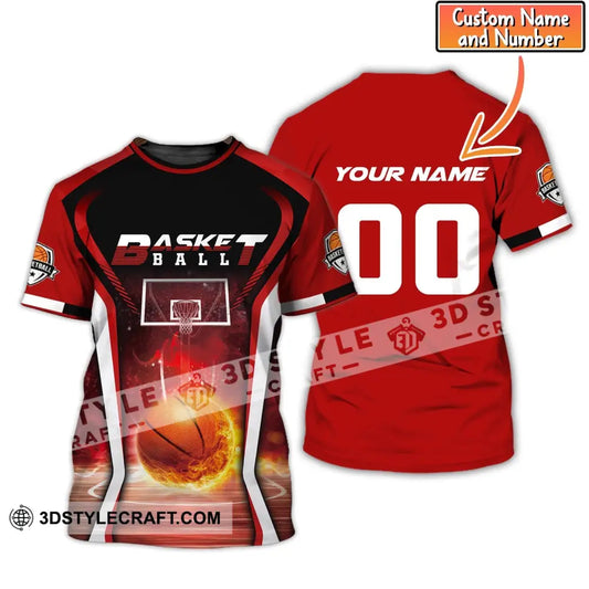 Man Shirt Custom Name And Number Basketball T-Shirt Gift For Player