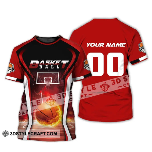 Man Shirt Custom Name And Number Basketball T-Shirt Gift For Player / S