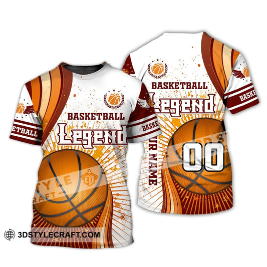 Man Shirt Custom Name And Number Basketball T-Shirt Legend Gift For Player / S