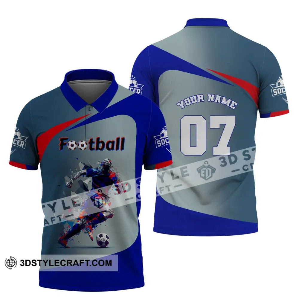 Man Shirt Custom Name And Number Football Gift For Lover Polo / S T-Shirt