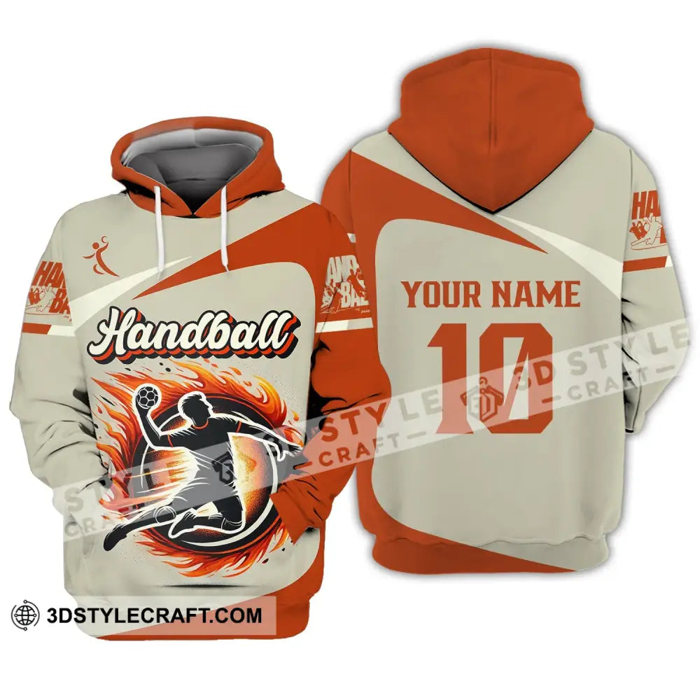 Man Shirt Custom Name And Number Handball Polo Long Sleeve Club Uniform Lover Gift Hoodie / S