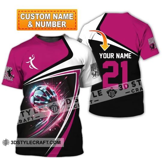 Man Shirt, Custom Name and Number Handball Shirt, Handball Polo Long Sleeve, Handball Club Uniform, Handball Lover Gift style option 1