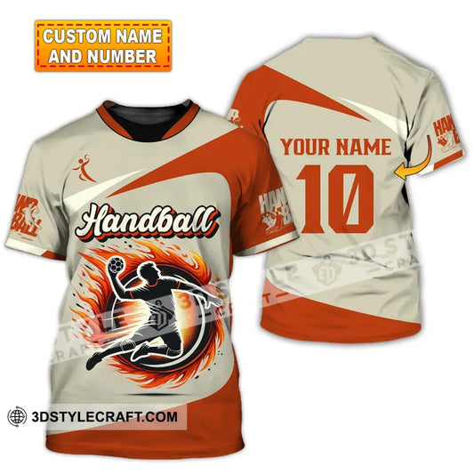 Man Shirt Custom Name And Number Handball Polo Long Sleeve Club Uniform Lover Gift T-Shirt