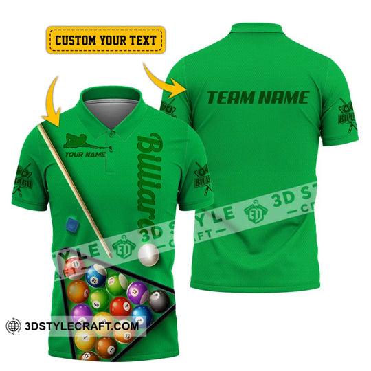 Man Shirt, Custom Name and Team Name Shirt for Billiard Lover, Billiard Shirt, Billiard Hoodie Shirt Polo Long Sleeve style option 2