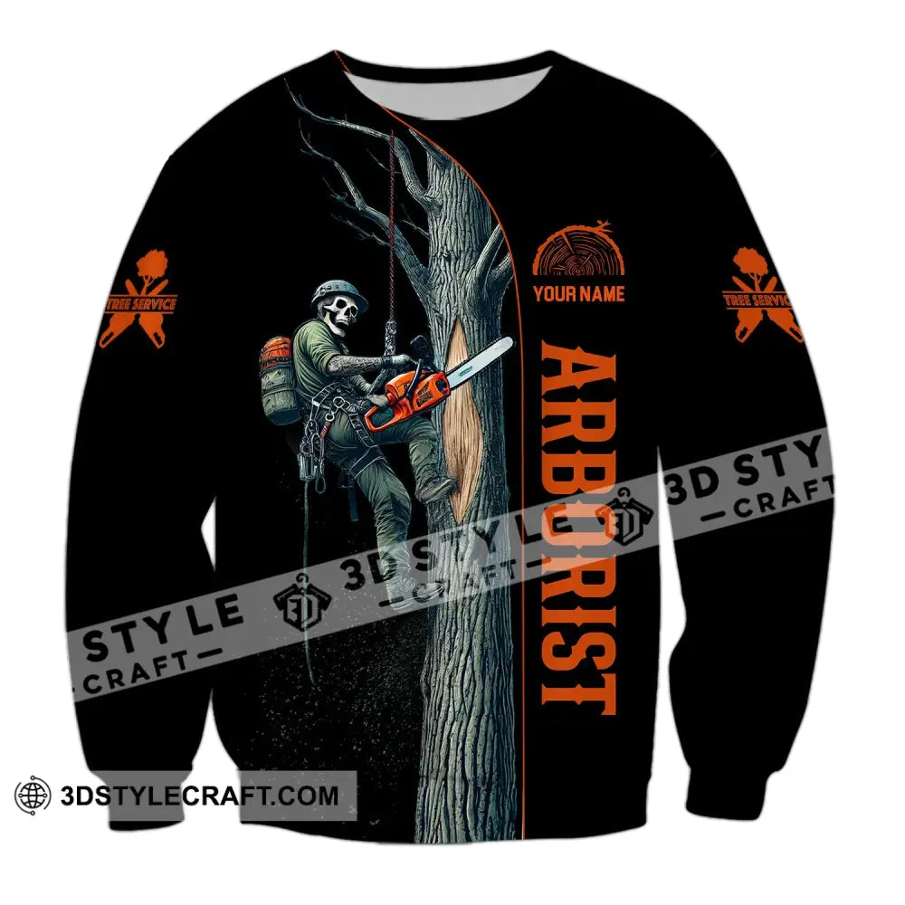 Man Shirt Custom Name Arborist T-Shirt Hoodie Long Sleeve / S T-Shirt