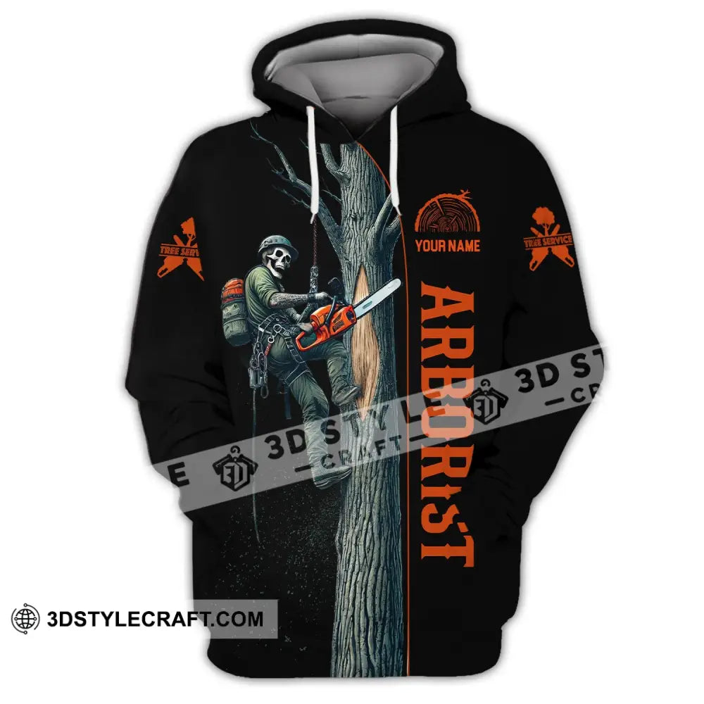 Man Shirt Custom Name Arborist T-Shirt Hoodie Long Sleeve / S T-Shirt