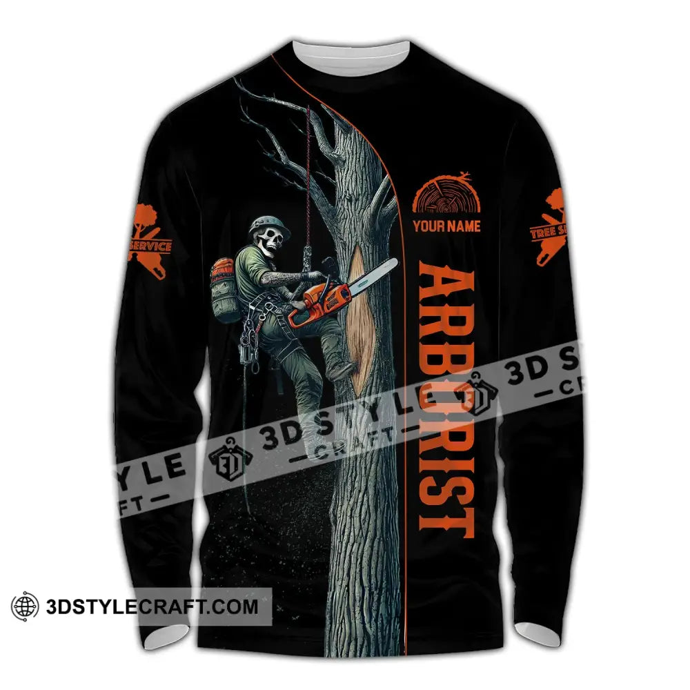 Man Shirt Custom Name Arborist T-Shirt Hoodie Long Sleeve / S T-Shirt