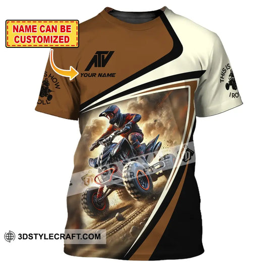 Man Shirt Custom Name Atv All Terrain Vehicle Hoodie Polo Long Sleeve T-Shirt