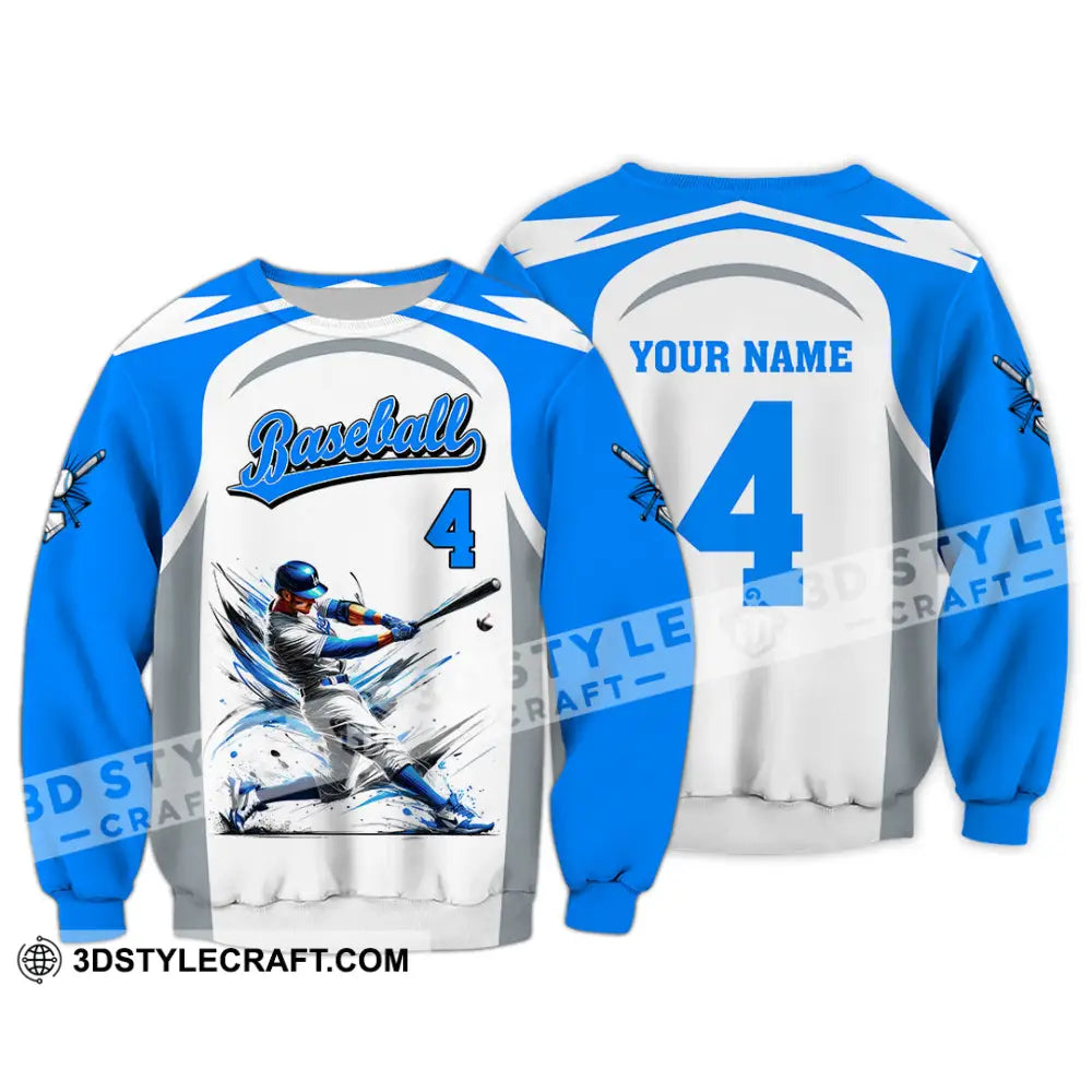 Man Shirt Custom Name Baseball Club Hoodie Polo Long Sleeve Gift For Players / S T-Shirt