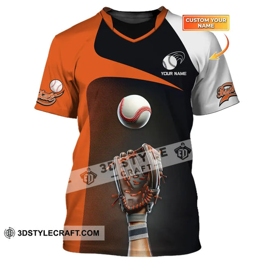 Man Shirt Custom Name Baseball T-Shirt For Team Gift Players