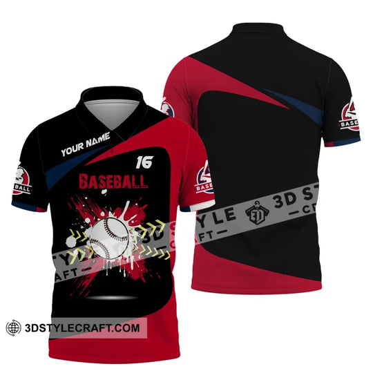 Man Shirt, Custom Name Baseball T-Shirt, Gift for Baseball Player style option 4