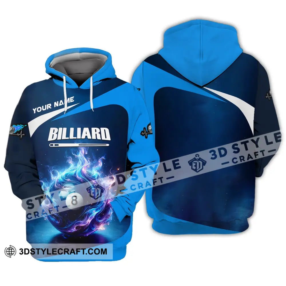 Man Shirt Custom Name Billiards All Star For Players Hoodie / S T-Shirt