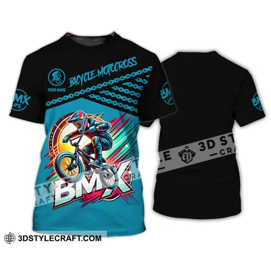 Man Shirt, Custom Name BMX Shirt, BMX Bike Polo Shirt Hoodie Long Sleeve, BMX Bike Gift style option 2