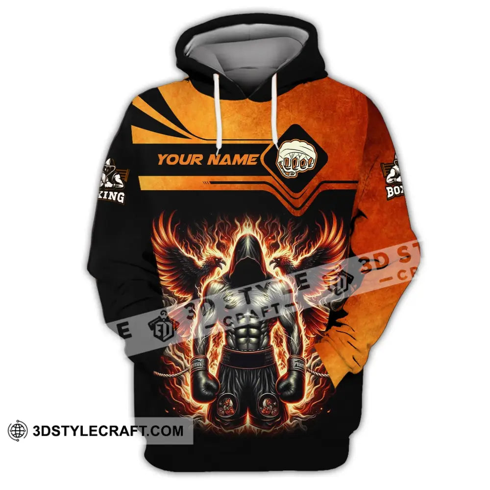 Man Shirt Custom Name Boxing Gift For Lover Hoodie / S T-Shirt