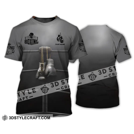 Man Shirt, Custom Name Boxing Shirt, Boxing Lover Hoodie Shirt Polo Long Sleeve, Gift for Boxing Players style option 2