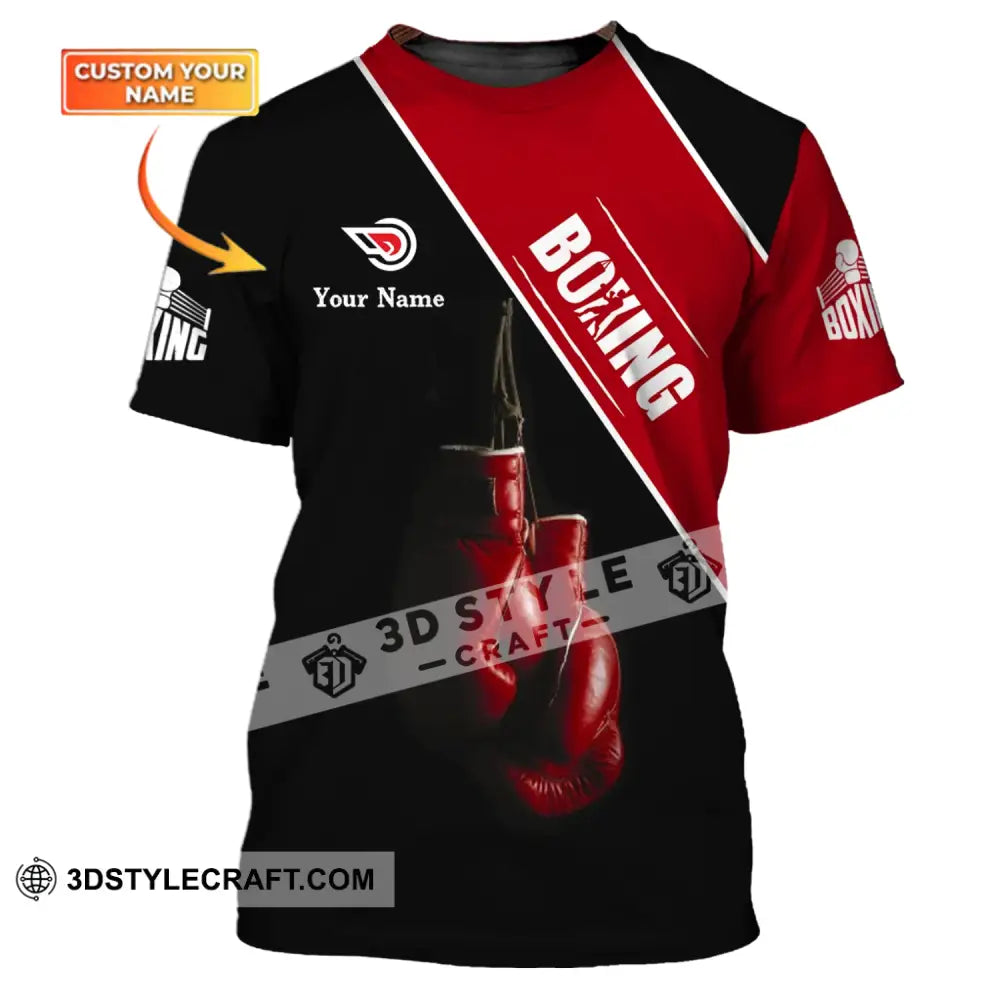 Man Shirt - Custom Name Boxing Lover T-Shirt