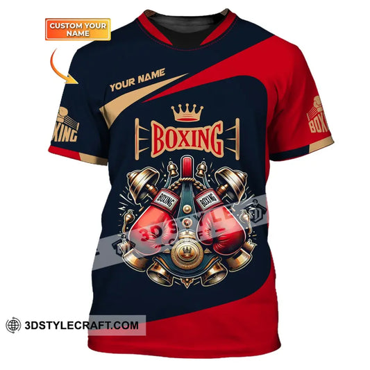 Man Shirt Custom Name Boxing Polo Long Sleeve Gift For Lover T-Shirt