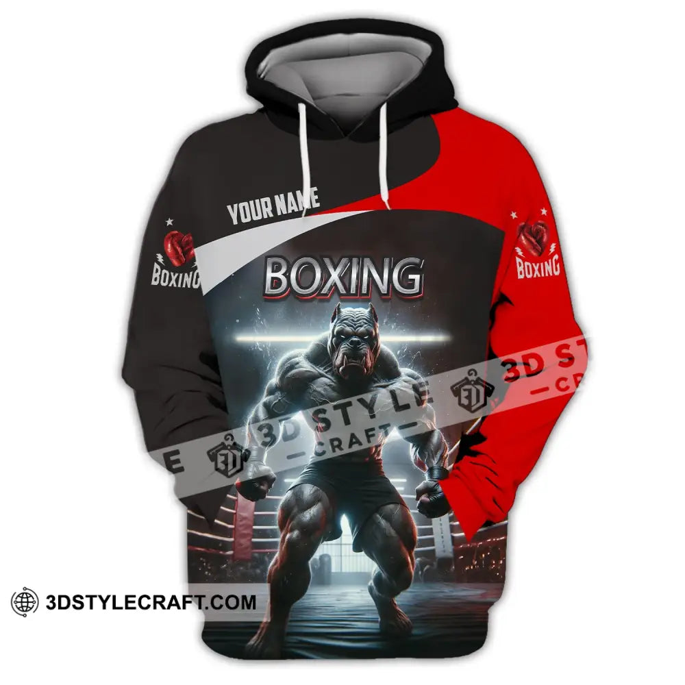 Man Shirt Custom Name Boxing T-Shirt For Club Gift Lovers Hoodie / S T-Shirt