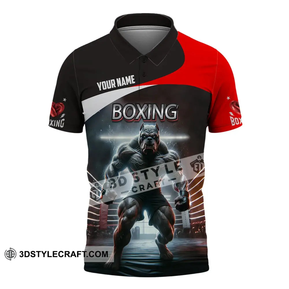 Man Shirt Custom Name Boxing T-Shirt For Club Gift Lovers Polo / S T-Shirt