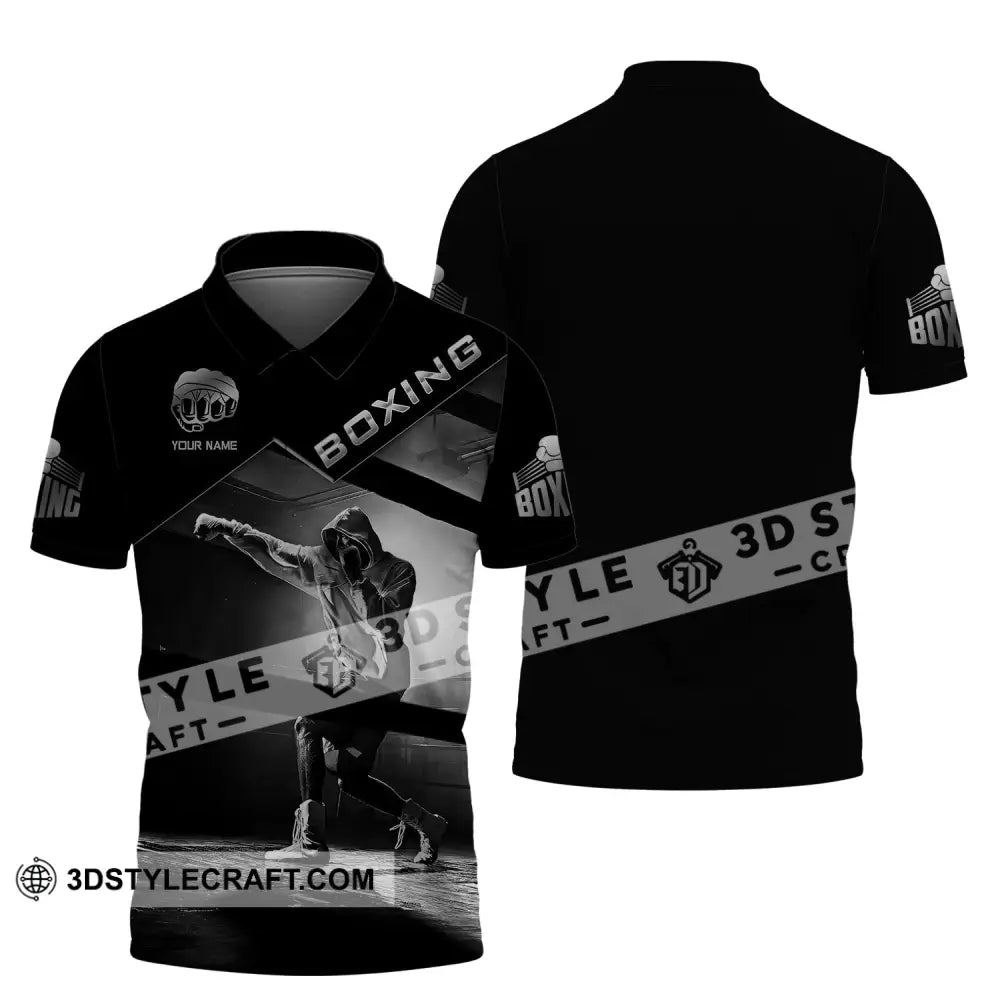 Man Shirt Custom Name Boxing T-Shirt Polo Gift For Lover / S