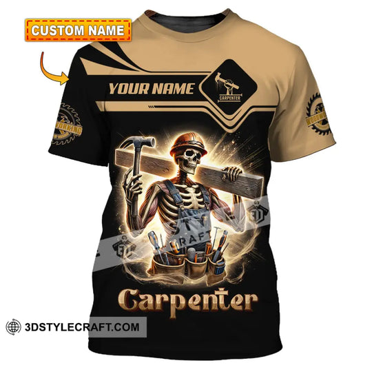 Man Shirt, Custom Name Carpenter Shirt, Carpenter Polo Long Sleeve Shirt, Gift for Carpenter style option 1