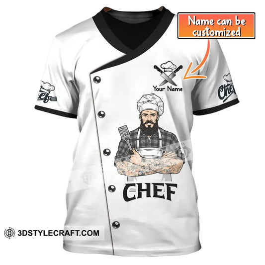 Man Shirt Custom Name Chef T-Shirt Apparel T-Shirt