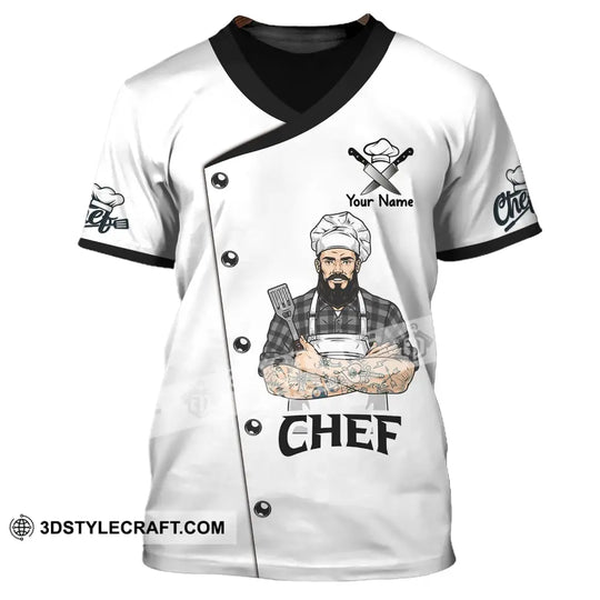 Man Shirt, Custom Name Chef Shirt, Chef T-shirt, Chef Apparel style option 2