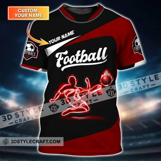 Man Shirt, Custom Name Football Shirt, Soccer T-Shirt, Gift for Football Lover style option 1