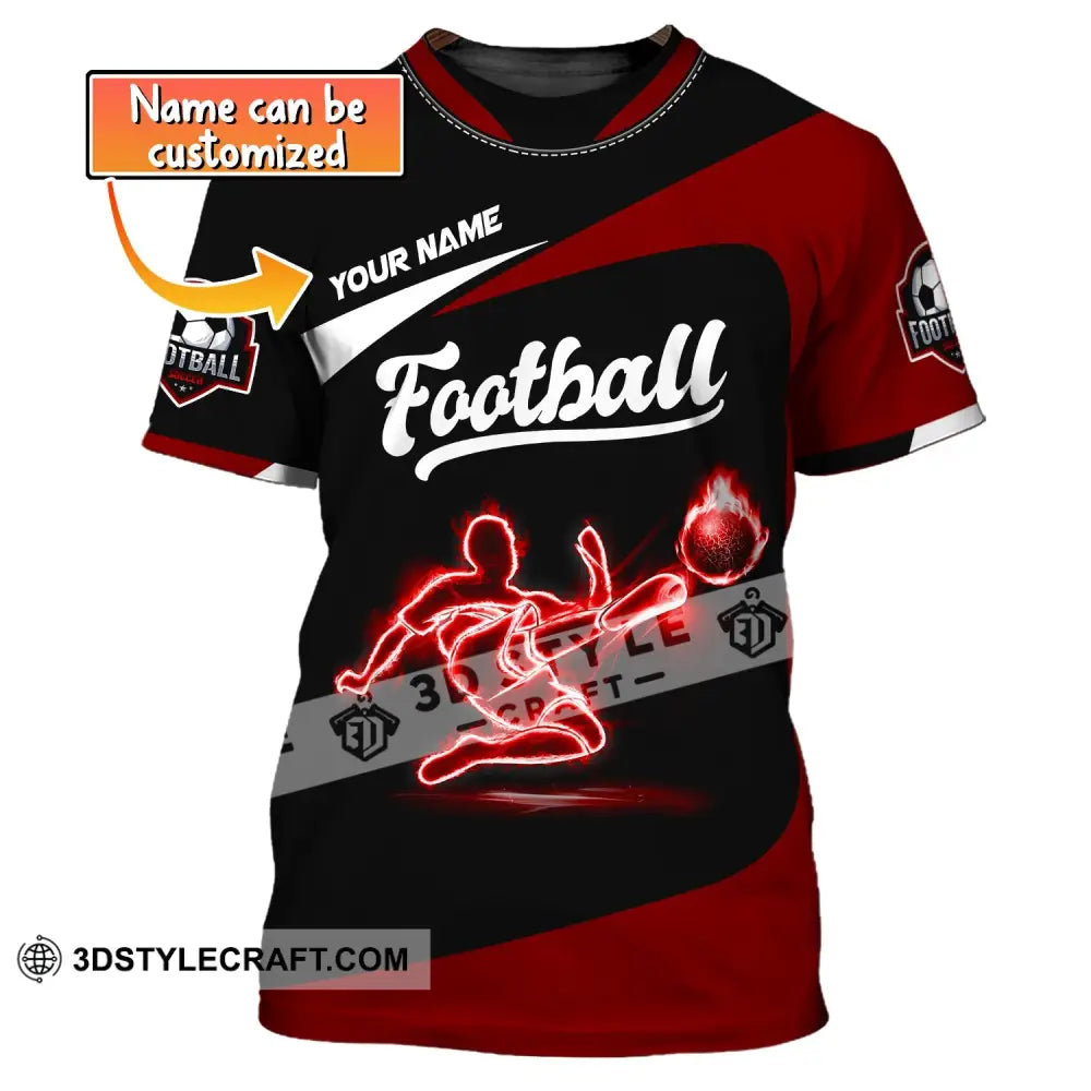 Man Shirt Custom Name Football Soccer T-Shirt Gift For Lover