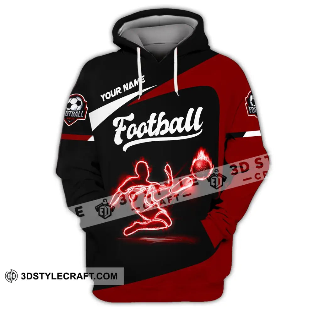 Man Shirt Custom Name Football Soccer T-Shirt Gift For Lover Hoodie / S