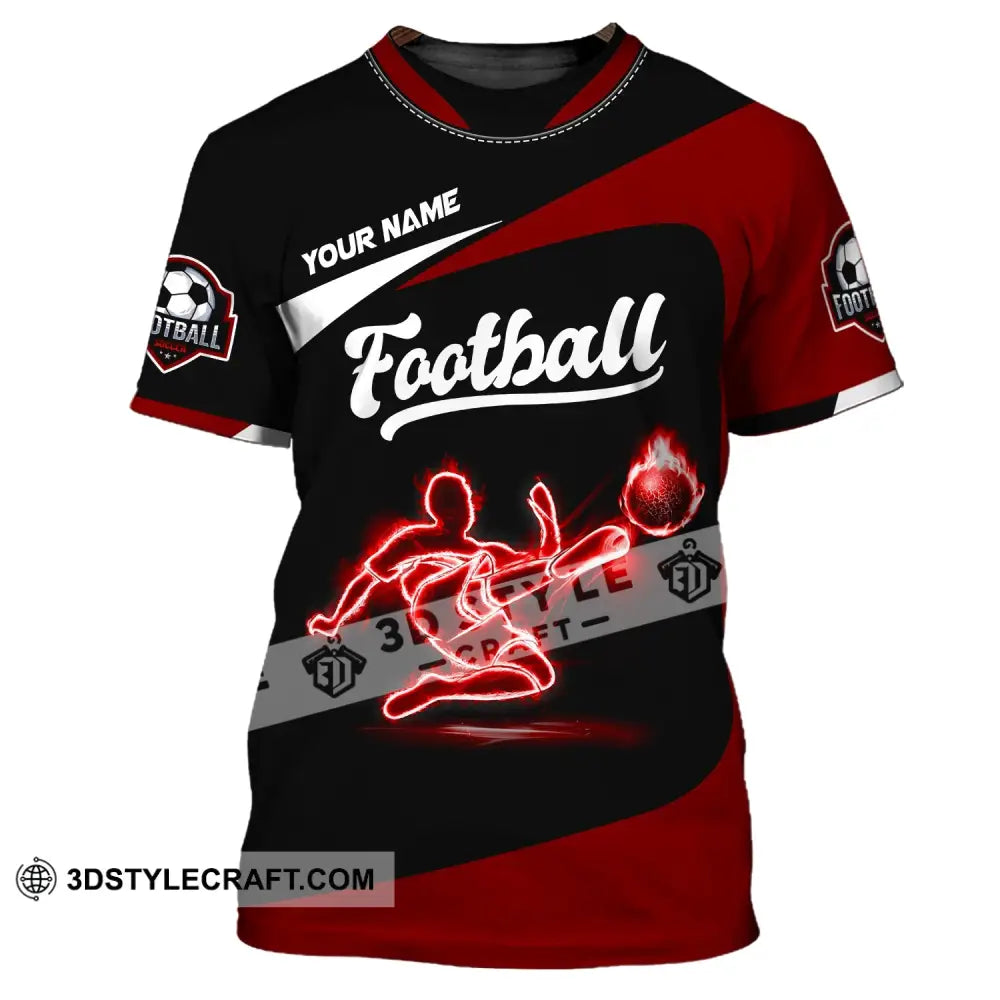 Man Shirt Custom Name Football Soccer T-Shirt Gift For Lover / S