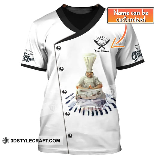 Man Shirt Custom Name For Chef T-Shirt Apparel T-Shirt