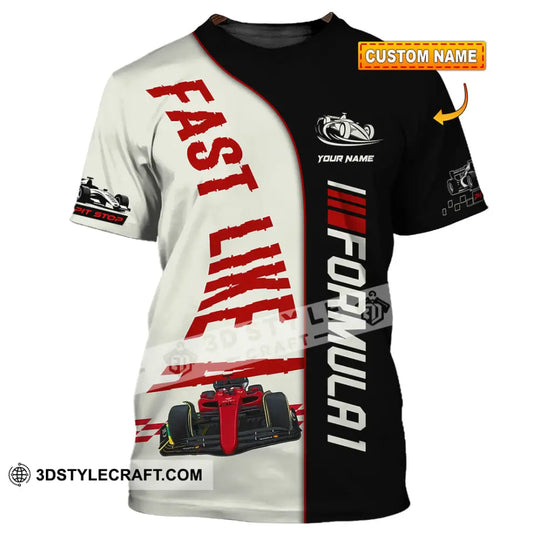 Man Shirt, Custom Name Formula One Shirt, F1 T-Shirt Hoodie Long Sleeve Shirt style option 1
