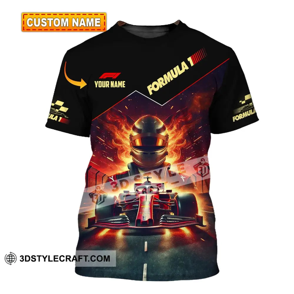 Man Shirt Custom Name Formula One F1 T-Shirt Hoodie Long Sleeve T-Shirt