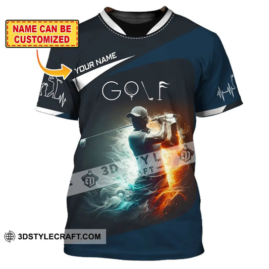 Man Shirt Custom Name Golf T-Shirt For Club Gift Lovers T-Shirt