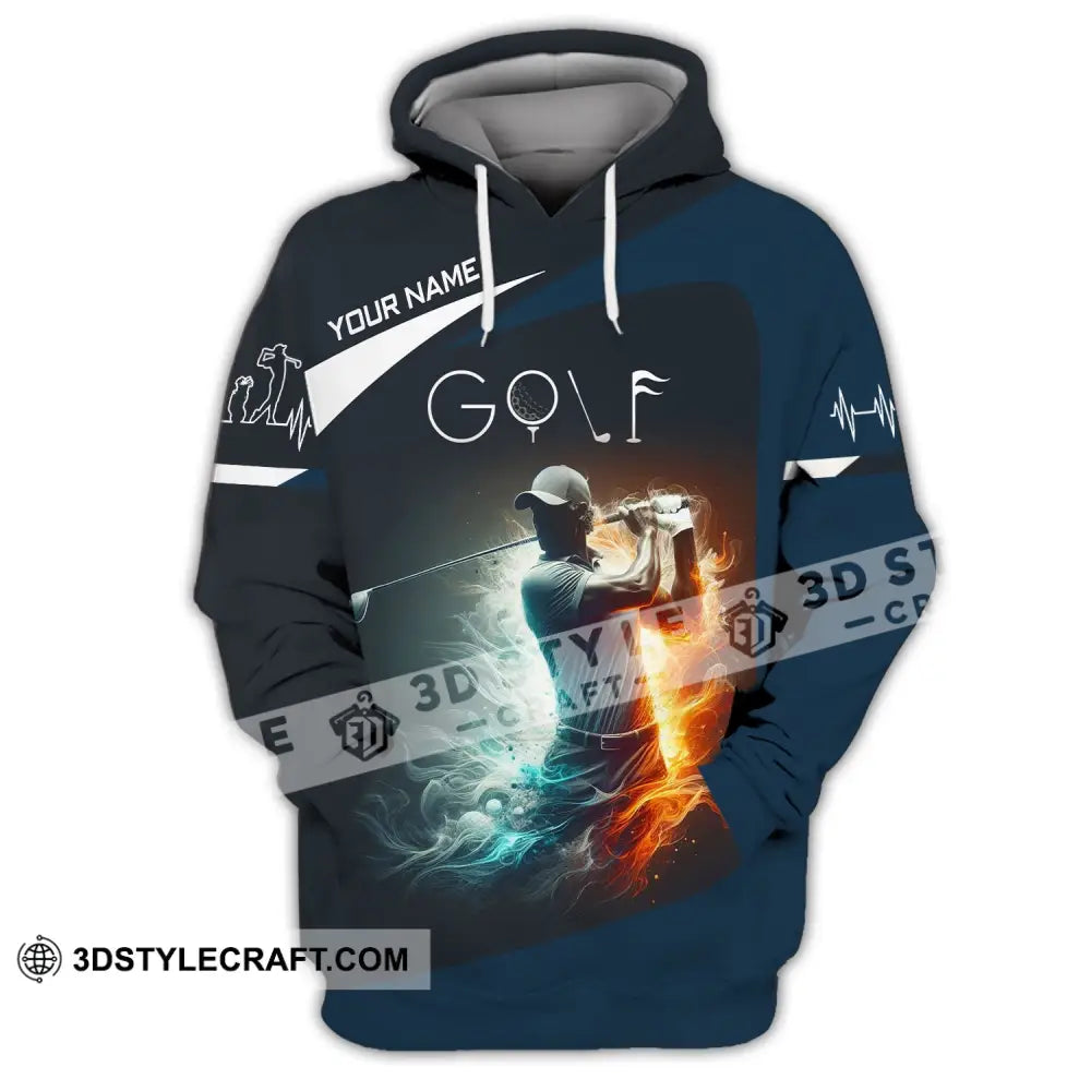 Man Shirt Custom Name Golf T-Shirt For Club Gift Lovers Hoodie / S T-Shirt