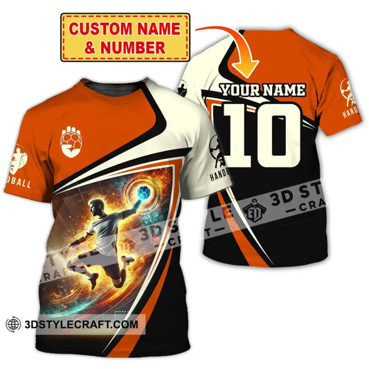 Man Shirt Custom Name Handball Player Hoodie Polo Long Sleeve T-Shirt