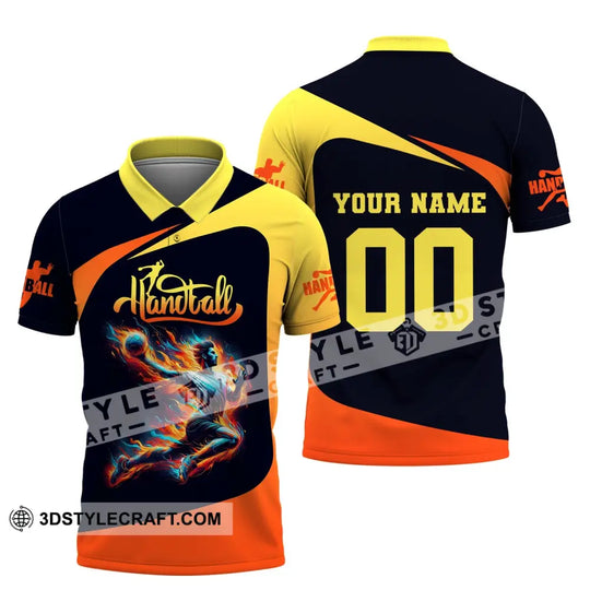 Man Shirt, Custom Name Handball Shirt, Handball T-Shirt Hoodie, Shirt for Handball Players style option 4
