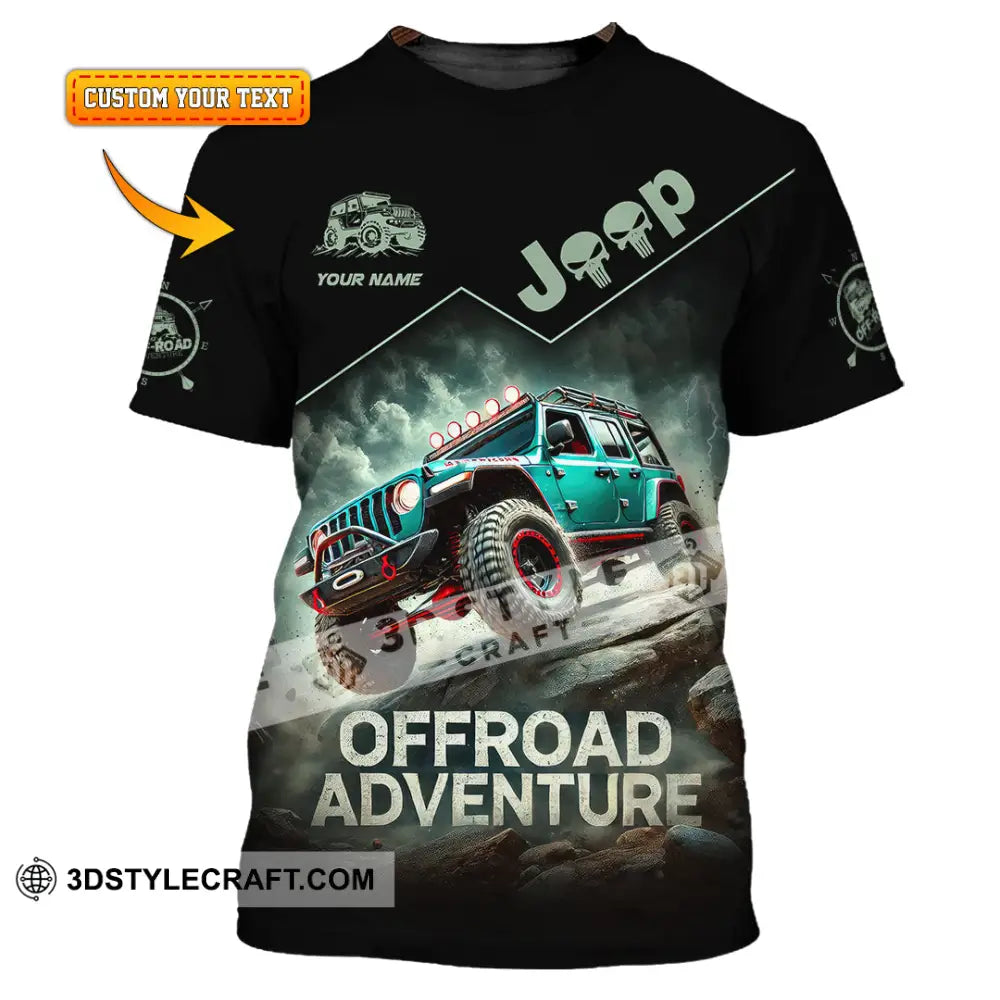 Man Shirt Custom Name Jeep Lover Gift Polo Long Sleeve Hoodie T-Shirt