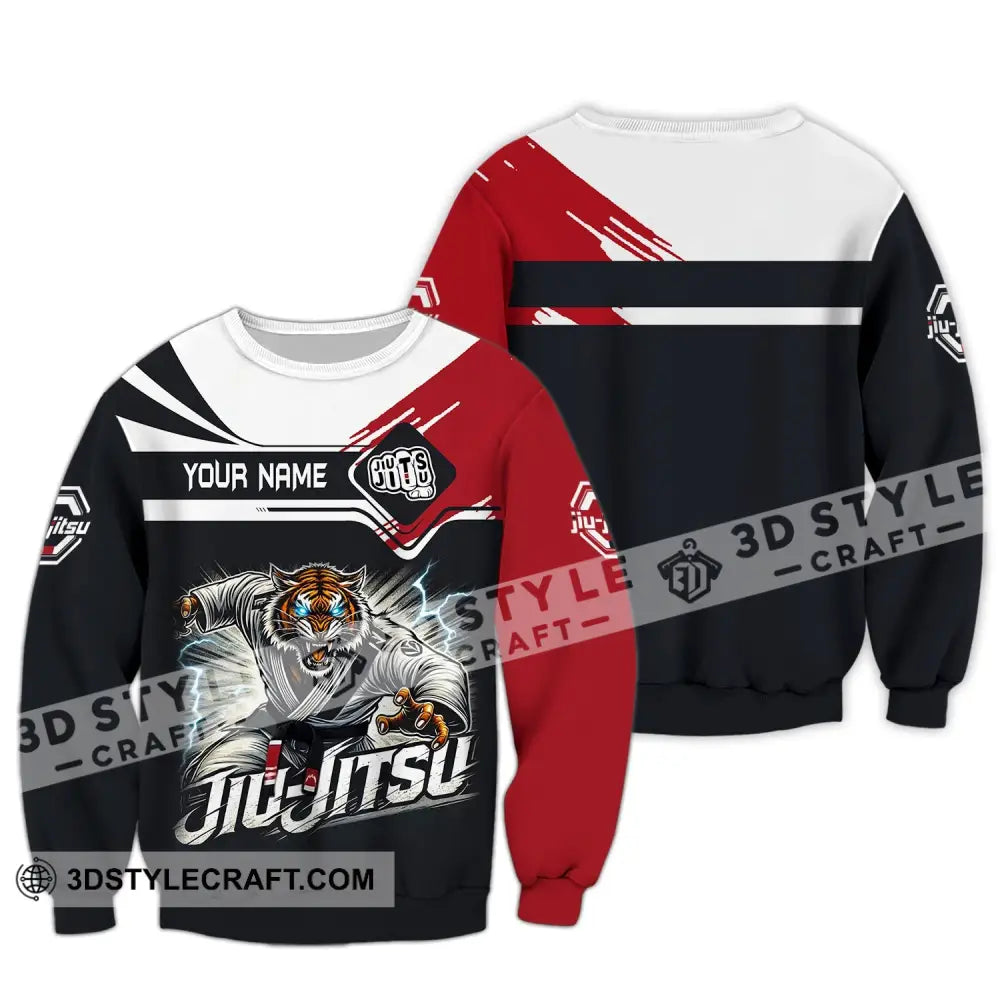 Man Shirt Custom Name Jiujutsu Lover Hoodie Polo Long Sleeve / S T-Shirt