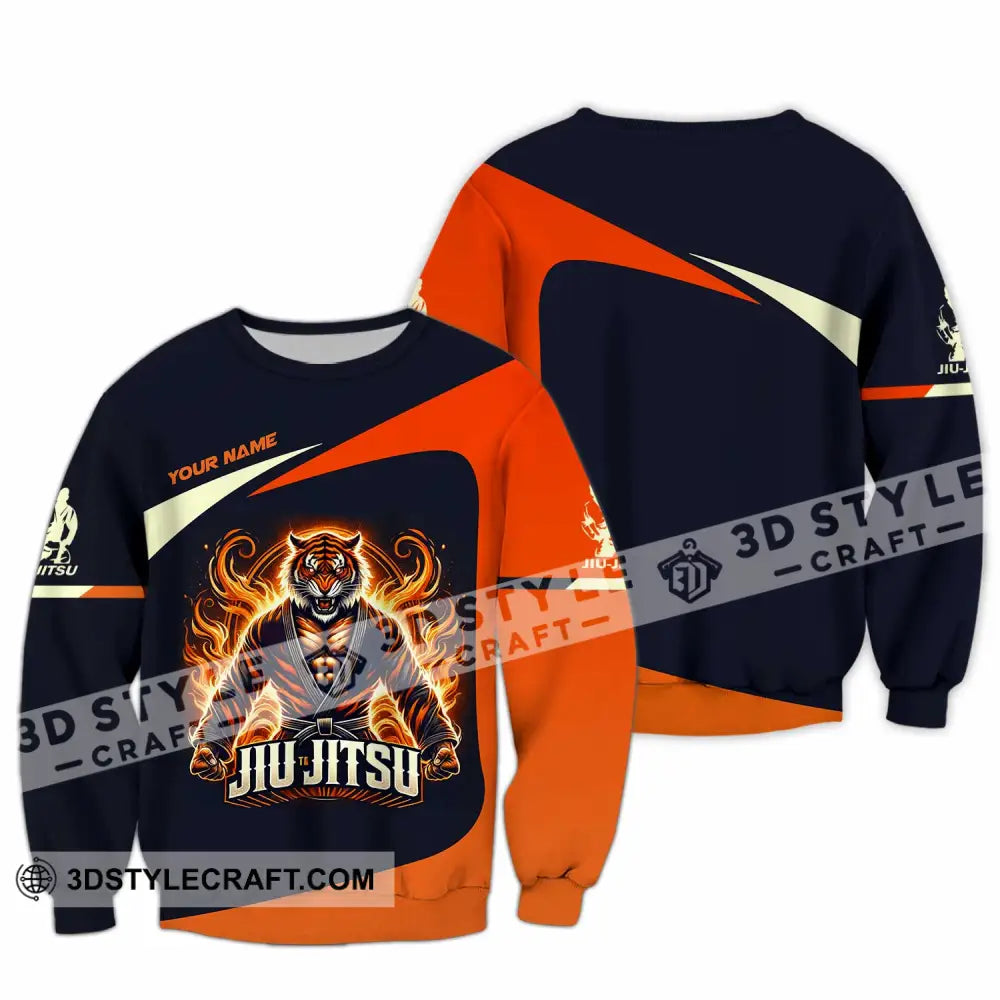 Man Shirt Custom Name Jiujutsu Lover Hoodie Polo Long Sleeve / S T-Shirt