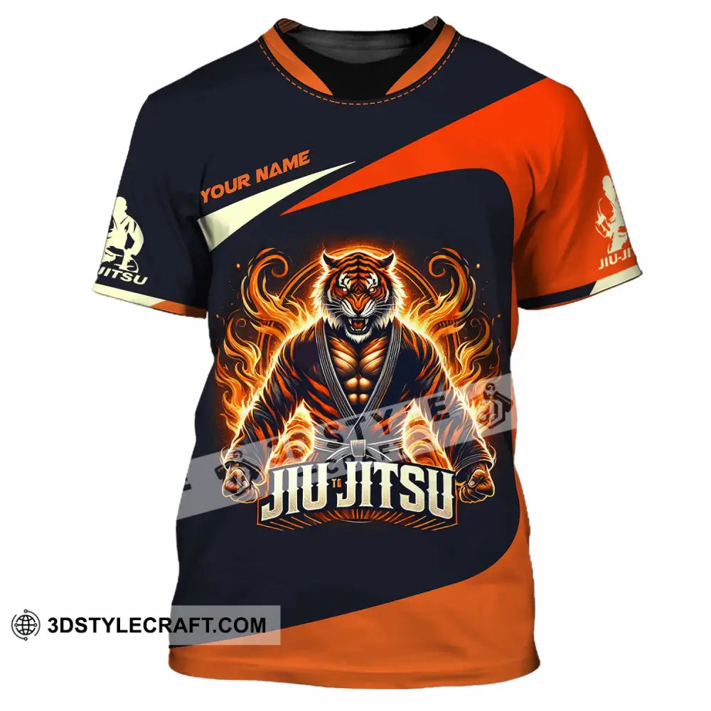 Man Shirt Custom Name Jiujutsu Lover Hoodie Polo Long Sleeve T-Shirt / S T-Shirt